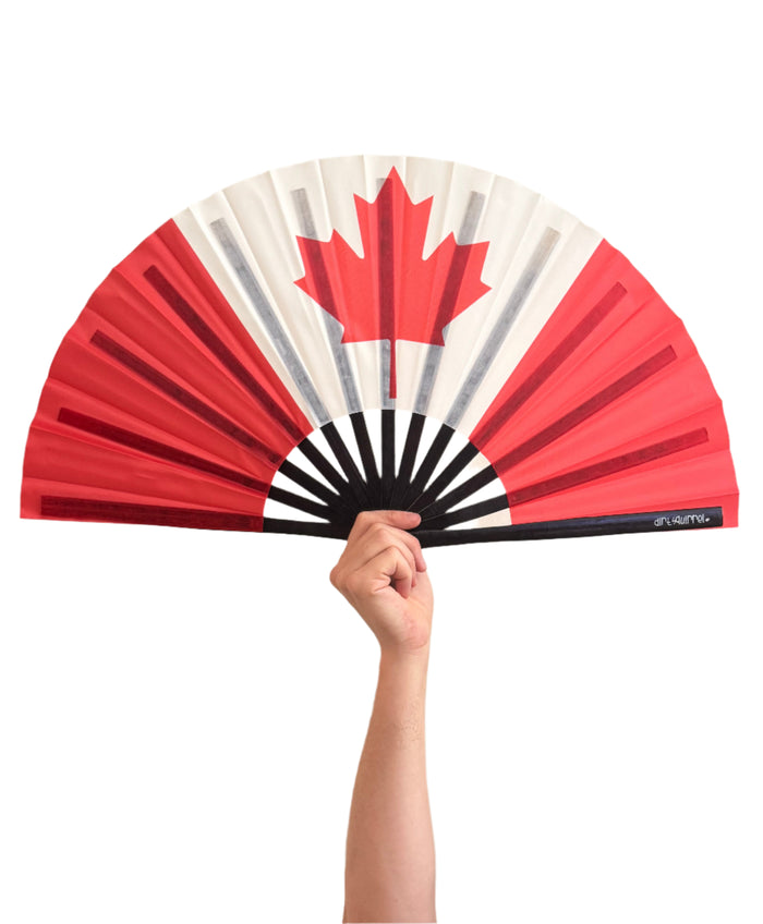 Dirt Squirrel Canada Flag Fan