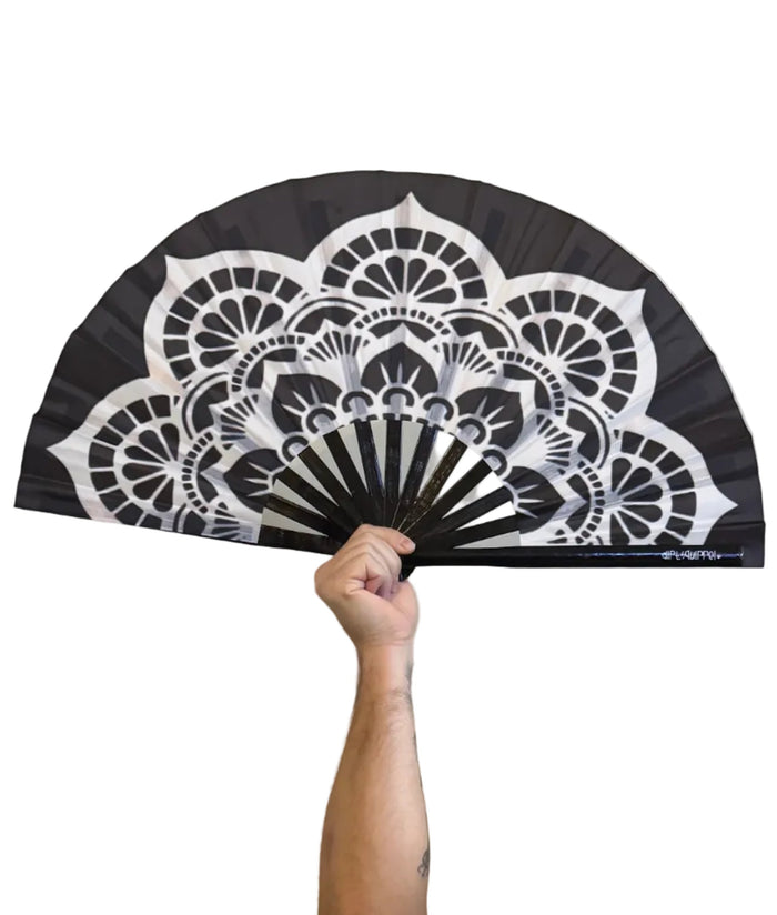 Bamboo Hand Fan Mandala
