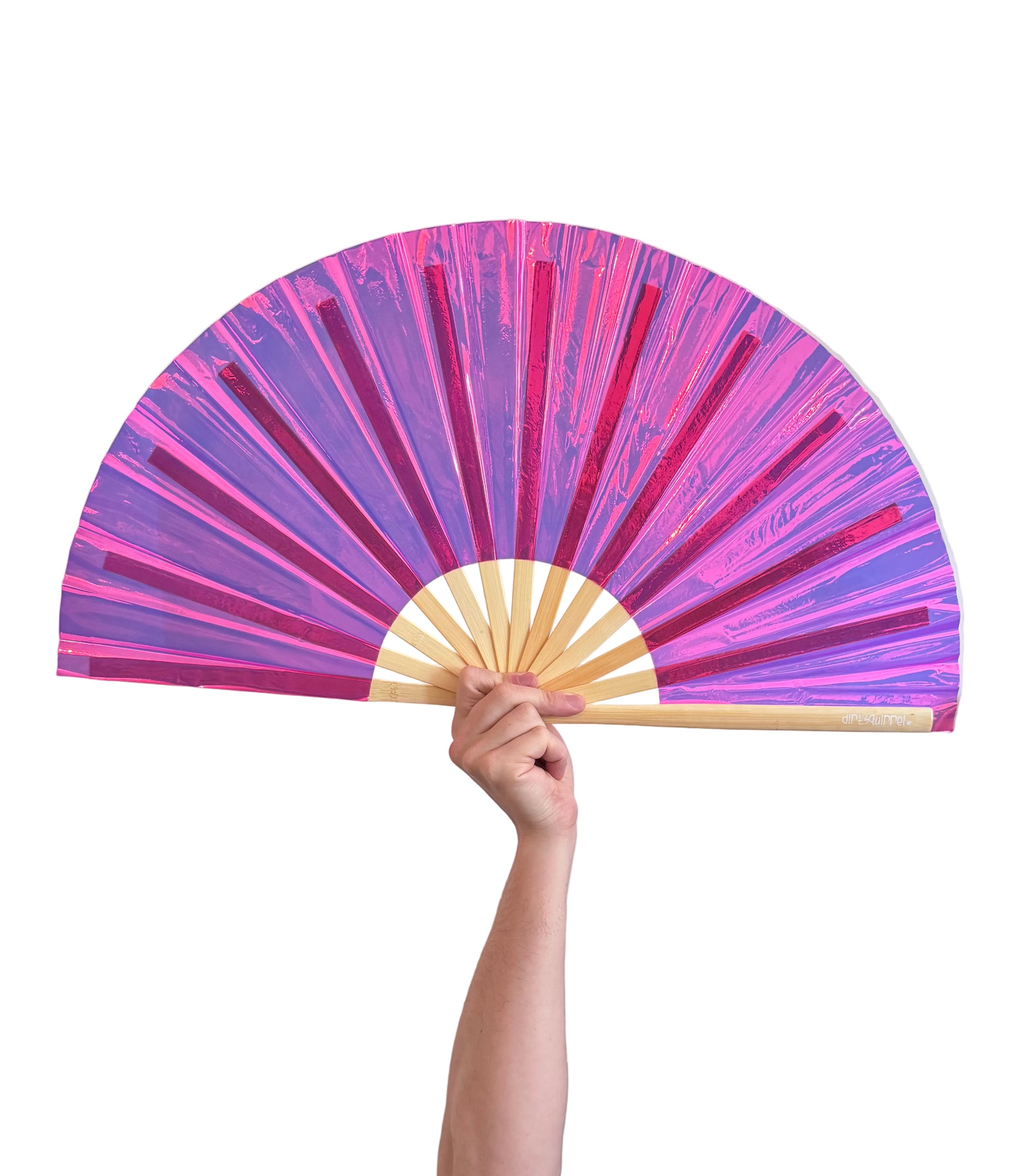 Fuchsia Queen Vinyl Fan (Holographic)