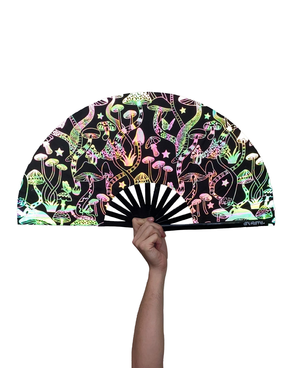 Groovy Shrooms Reflective Fan