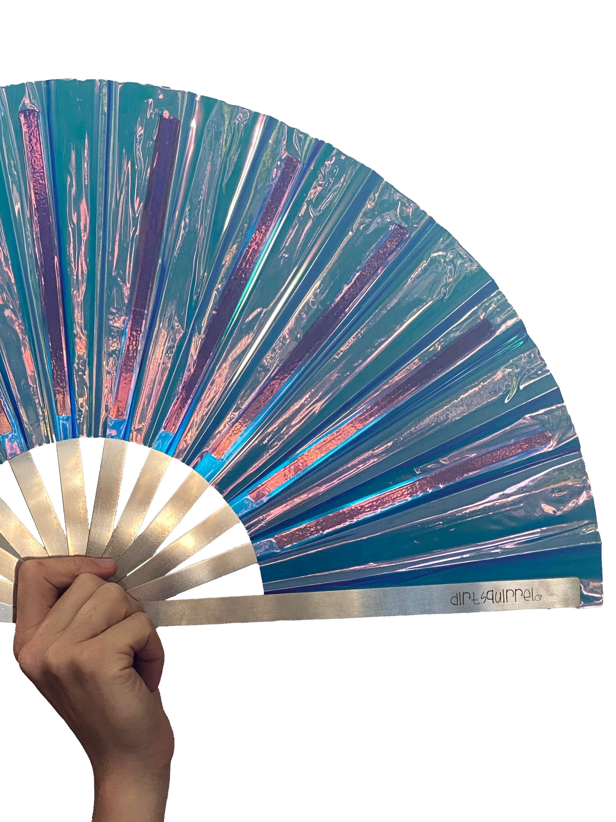 Metal Blue Diamond Fan (Holographic)