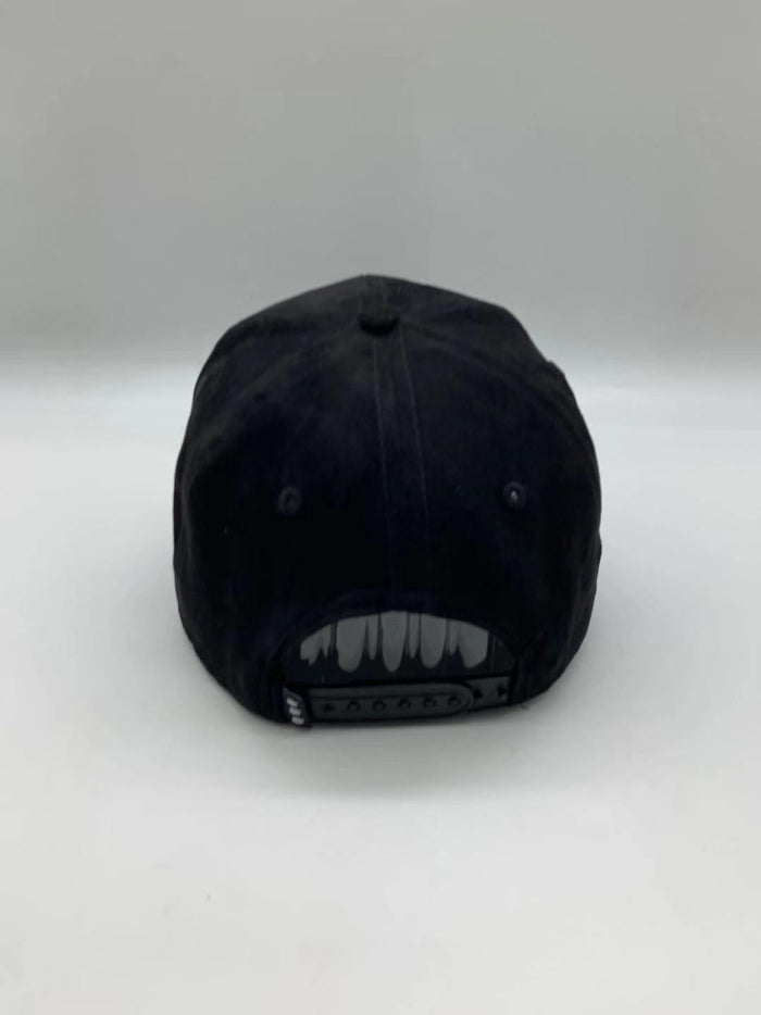 Black Suede Dirt Squirrel Snapback Back