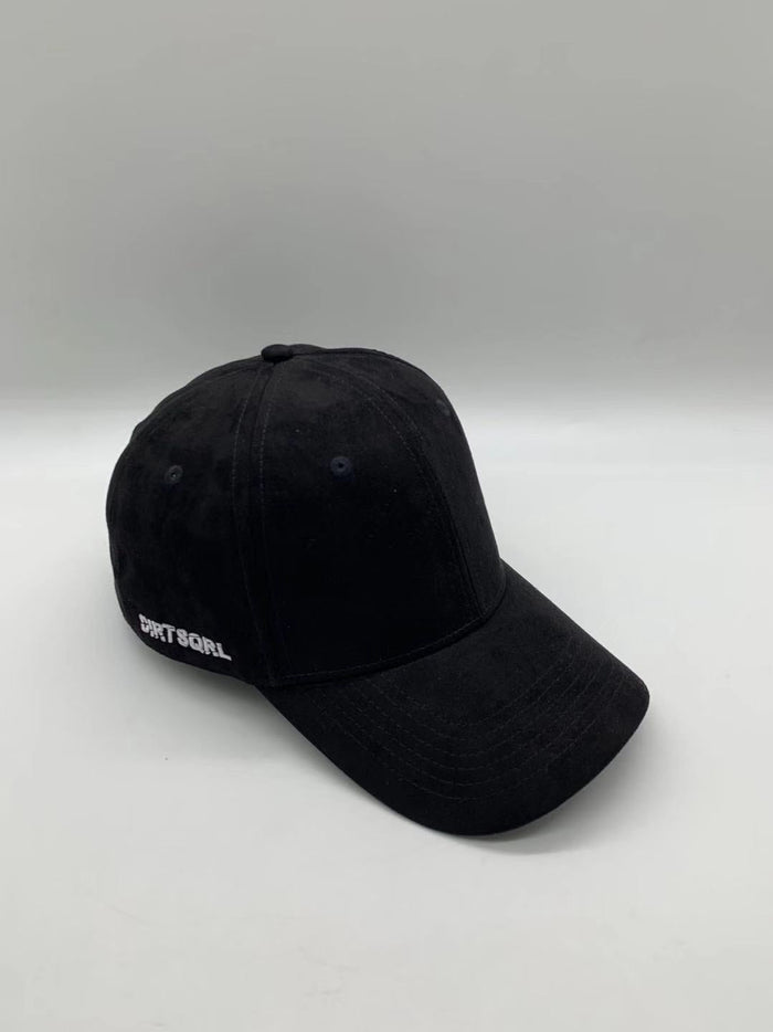 Black Suede Dirt Squirrel Snapback Front