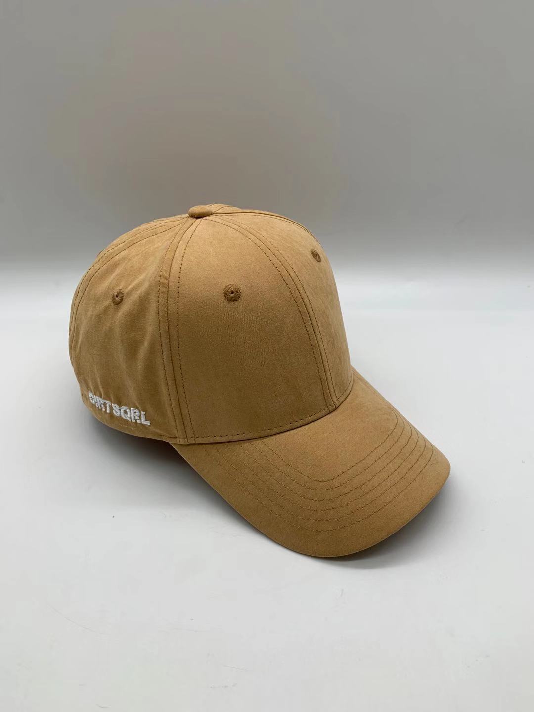 Tan Suede Snapback Hat