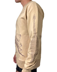 Dirt Squirrel Dinosaur Embroidered Sweater Side