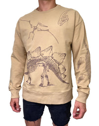 Dirt Squirrel Dinosaur Embroidered Sweater