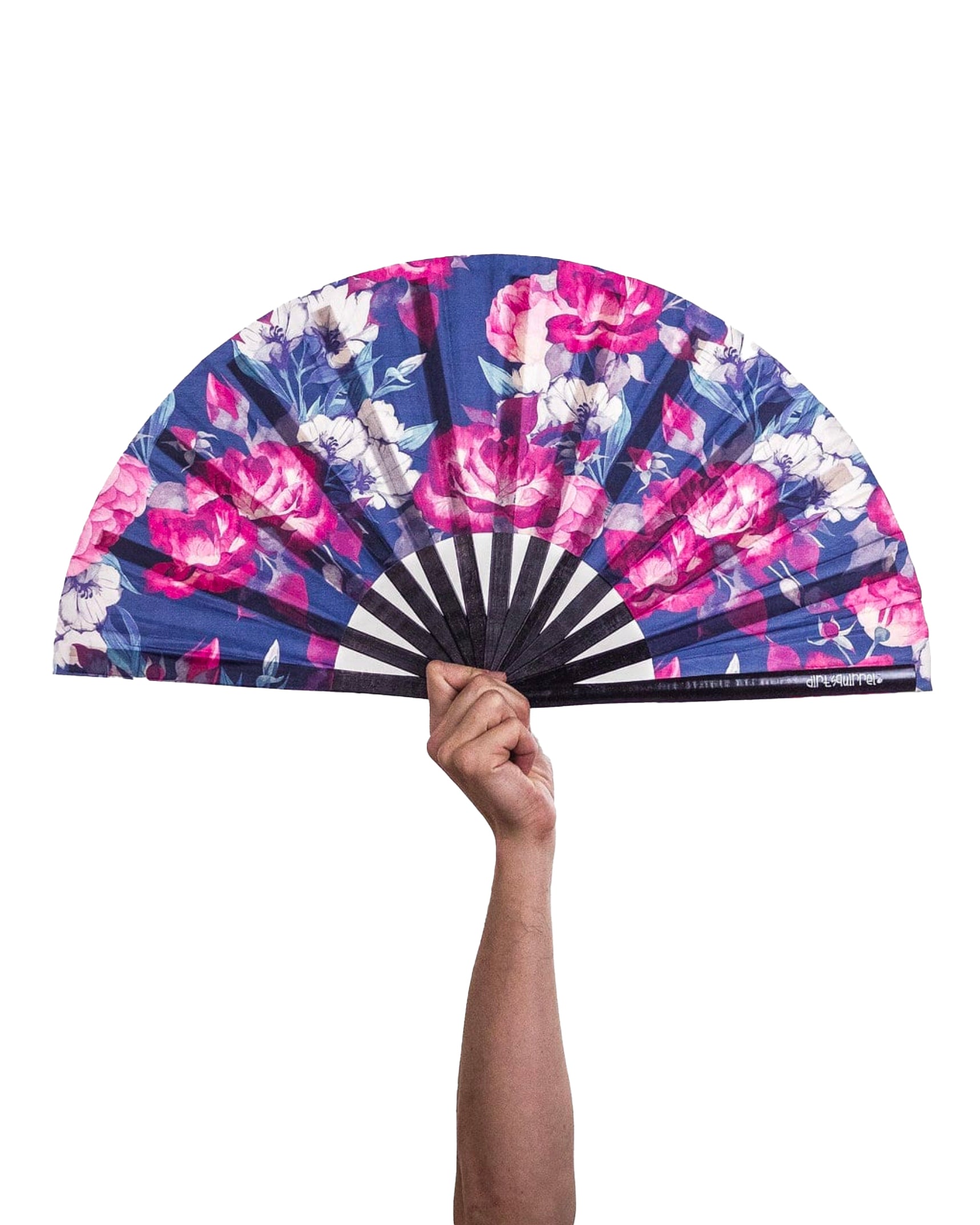 Dirt Squirrel Dark Floral Fan