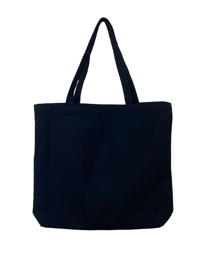 Dirt Squirrel Tote Bag Black Back Blank