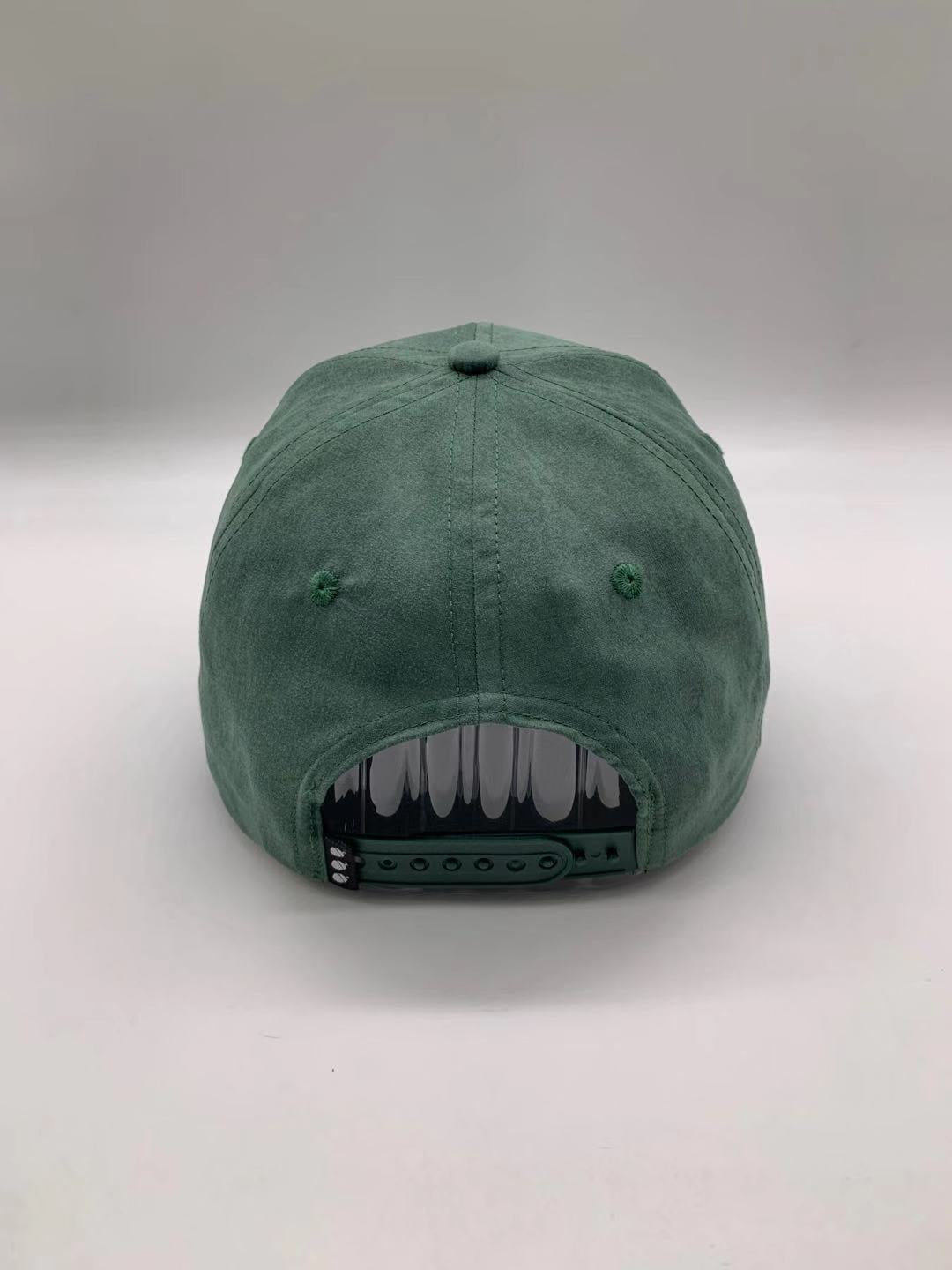 Forest Green Suede Dirt Squirrel Snapback Back